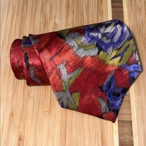 Cellini Vintage‎ 100% Silk Floral Neck Tie – Classic, Preppy, Elegant